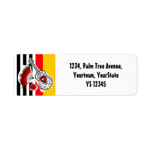 Spanish Souvenirs Classic Stripe return address