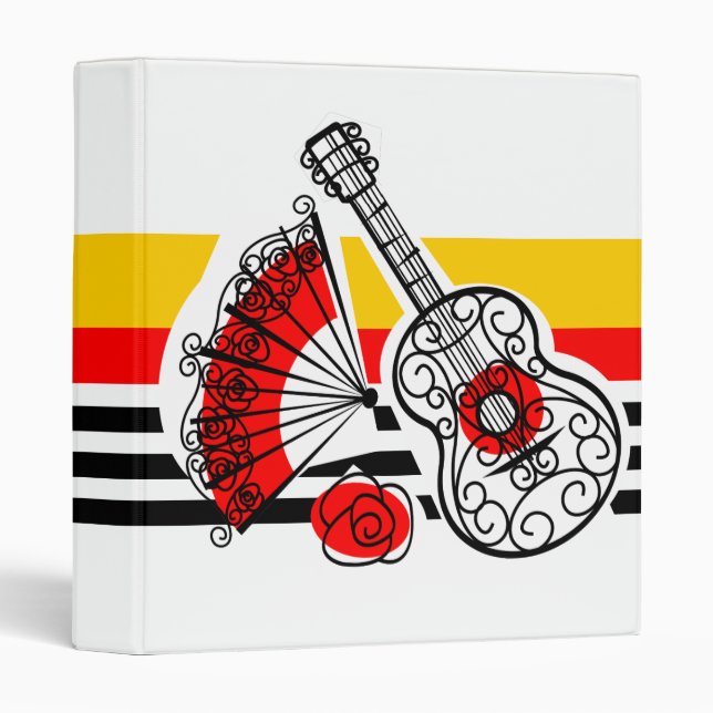 Spanish Souvenirs Classic Stripe ring binder (Front/Spine)