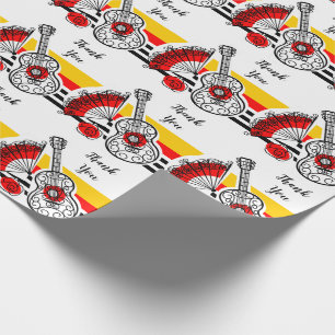 Spanish Souvenirs Classic Stripe Thank You Wrapping Paper