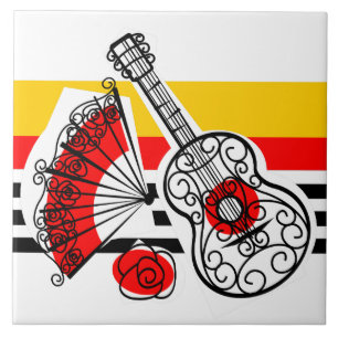 Spanish Souvenirs Classic Stripe Tile