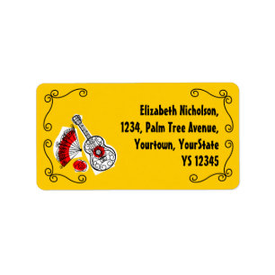 Spanish Souvenirs Corners address label