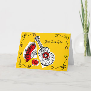 Spanish Souvenirs Corners Congratulations Text Card