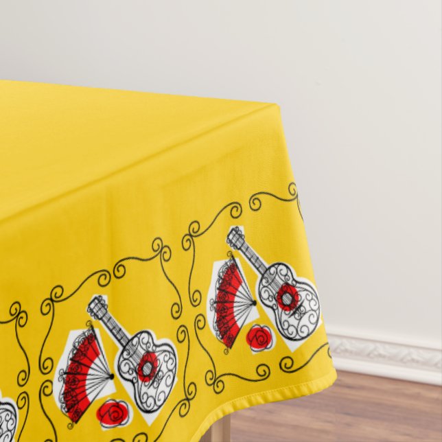 Spanish Souvenirs Corners tablecloth 60 x 104 (In Situ)