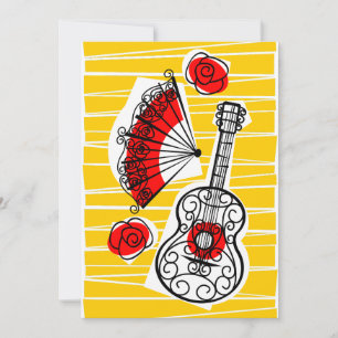 Spanish Souvenirs Group vertical Invitation