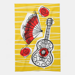 Spanish Souvenirs kitchen towel