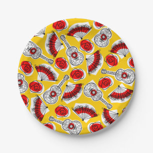 Spanish Souvenirs Multi paper plate