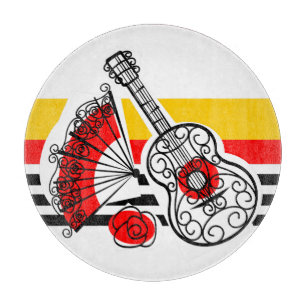 Spanish Souvenirs Stripe Classic cutting round Board