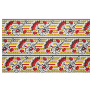 Spanish Souvenirs Stripe fabric large print