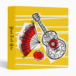 Spanish Souvenirs Text ring binder
