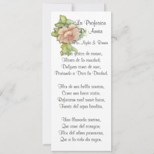 Spanish ST. Valentine's Poem-Customize
