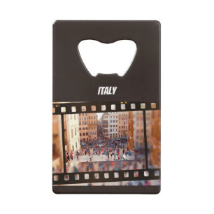 Spanish Steps Rome, Italy Credit Card Bottle Opener