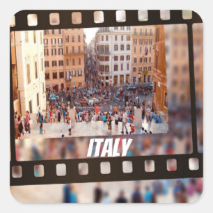 Spanish Steps Rome, Italy   Square Sticker