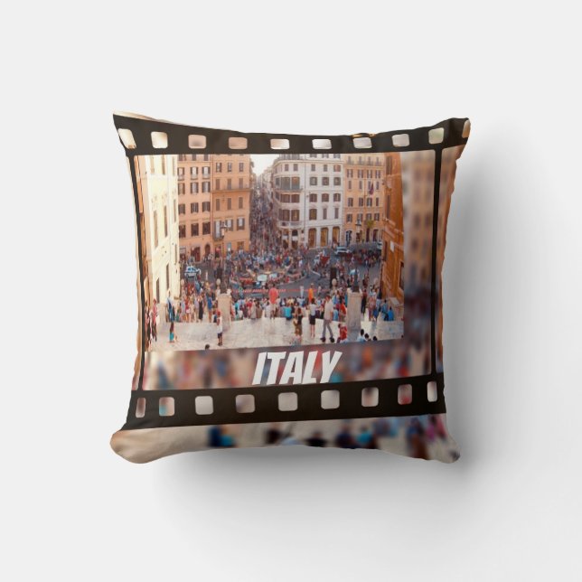 Spanish Steps Rome, Italy  Throw Pillow (Front)
