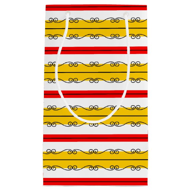 Spanish Stripe small Gift Bag (Front)