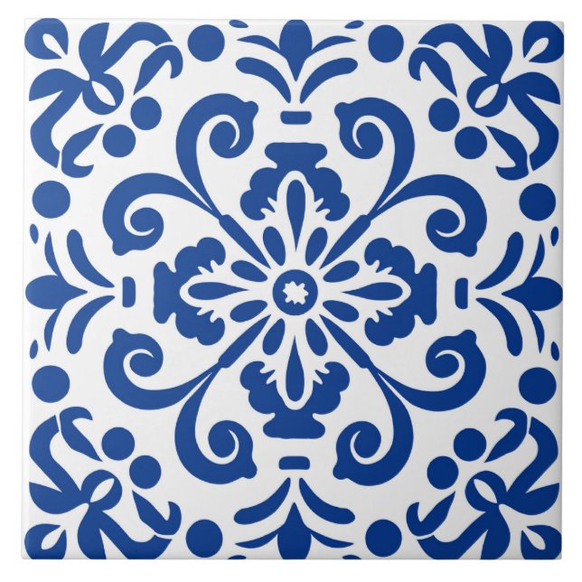 Spanish style cute pattern ceramic tile  (Front)