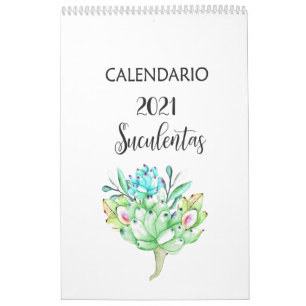Spanish succulents Calendario Calendar
