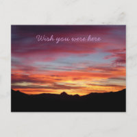 Spanish sunrise Wish you were here postcard