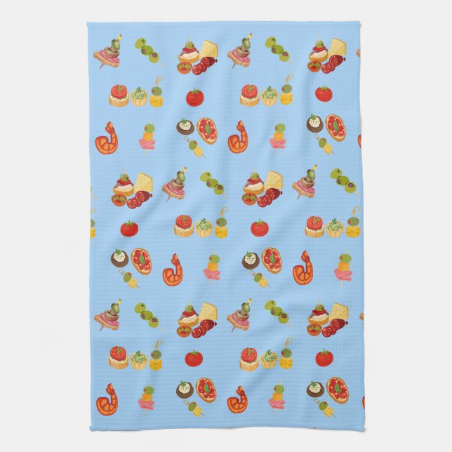  Spanish Tapas Spread Kitchen Towel (Vertical)