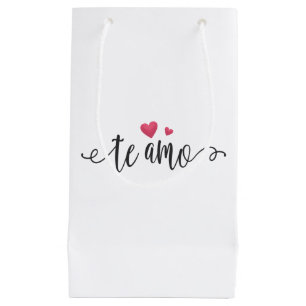 Spanish Te Amo I Love You Valentine   Gift Bag