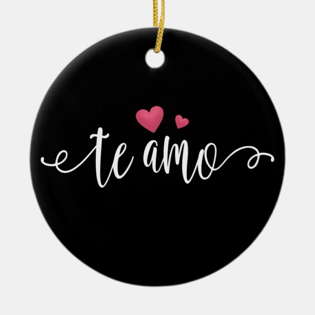 Spanish Te Amo I Love You Valentine | Ornament (Front)