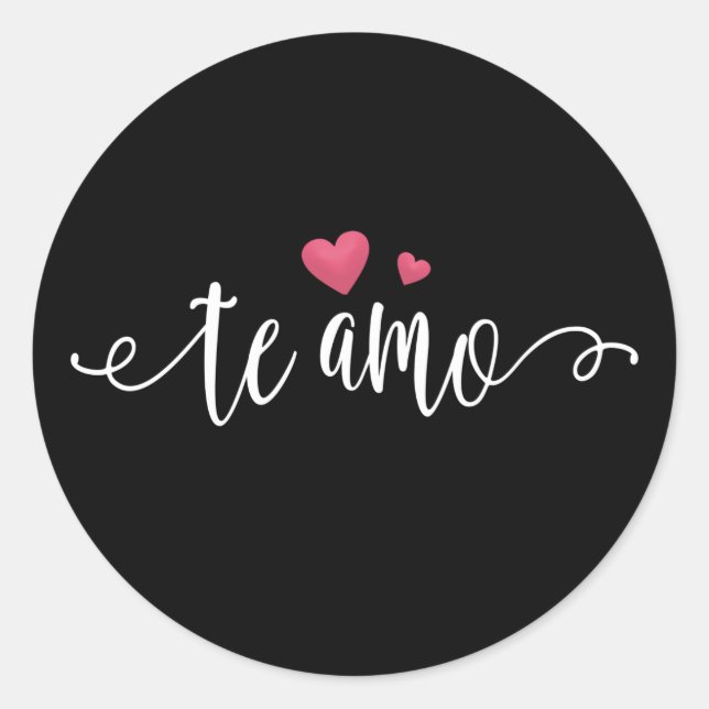Spanish Te Amo I Love You Valentine | Sticker (Front)