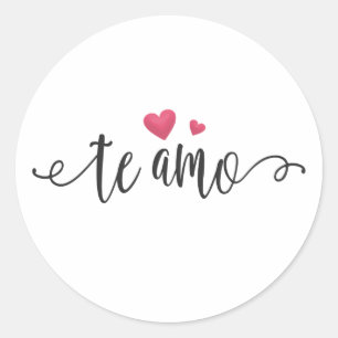 Spanish Te Amo I Love You Valentine   Sticker