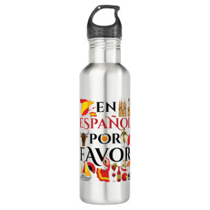 Spanish Teacher En Espanol Por Favor 710 Ml Water Bottle