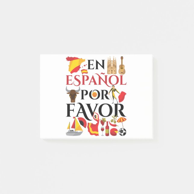 Spanish Teacher En Espanol Por Favor Post-it Notes (Front)