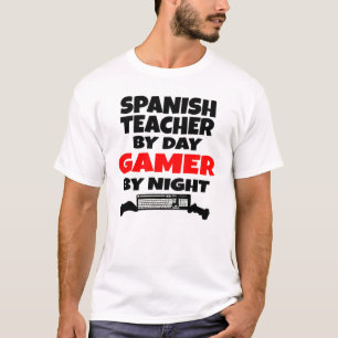 Spanish Teacher Gamer T-Shirt