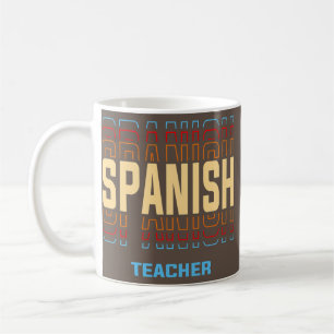 Spanish Teacher Job Title Vintage  Coffee Mug