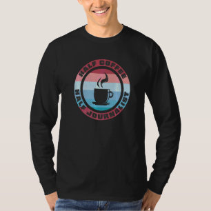 Spanish Teacher Maestras Bilingue Half Coffee Half T-Shirt