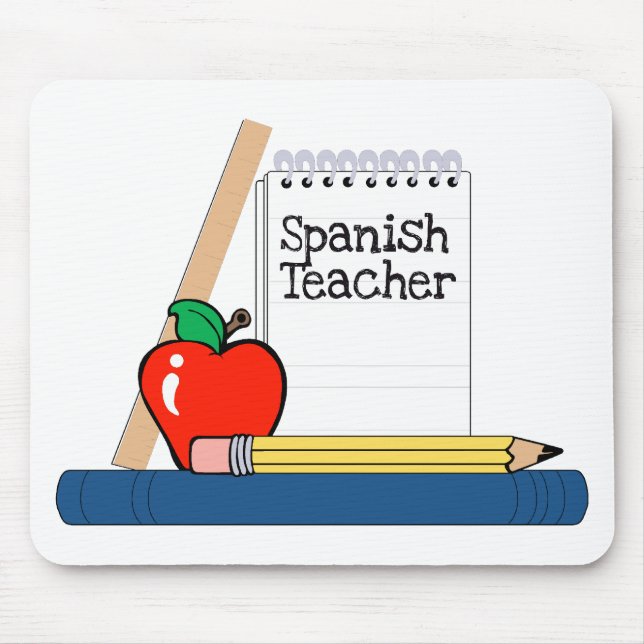 Spanish Teacher (Notebook) Mouse Pad (Front)