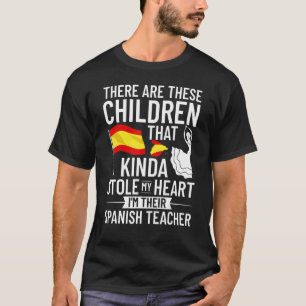 Spanish Teacher Spain Flag Language Lesson Student T-Shirt