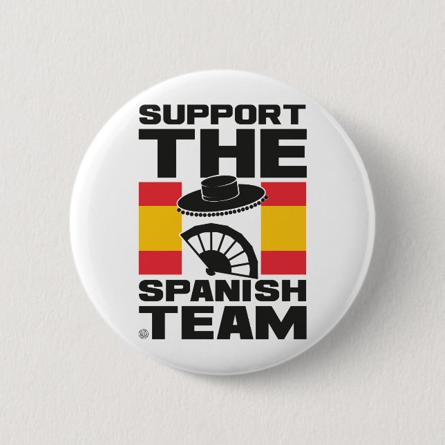 SPANISH TEAM 2 INCH ROUND BUTTON (Front)