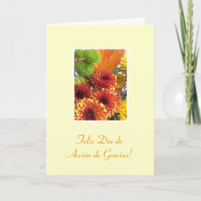 Spanish: Thanksgiving Holiday Card (Front)
