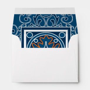 Spanish Tile Marrakech with Orange Envelope