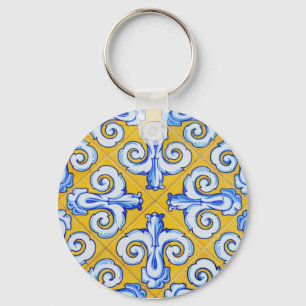 Spanish Tiles Keychain