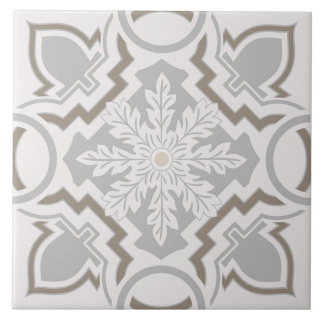 Spanish Tiles Pattern Ceramic Tile  (Front)