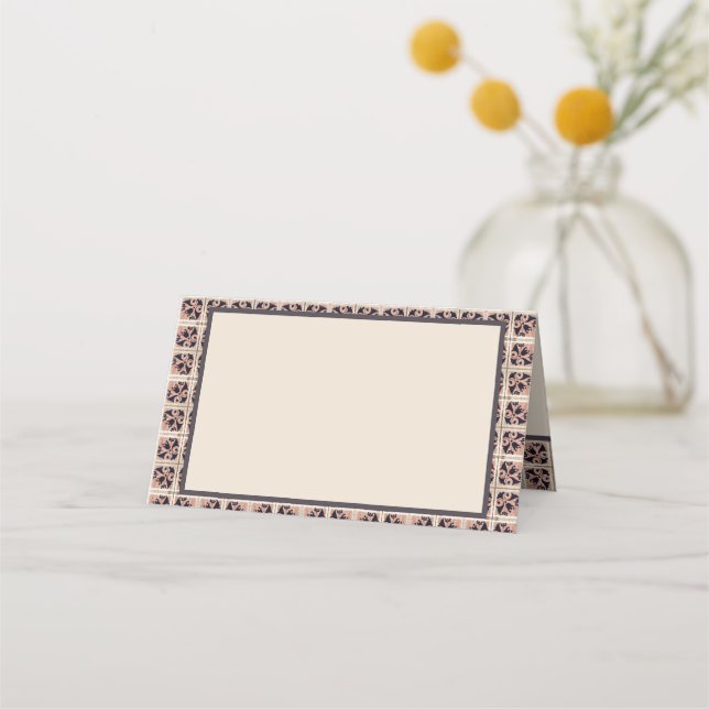 Spanish Tiles Place Cards (Front)