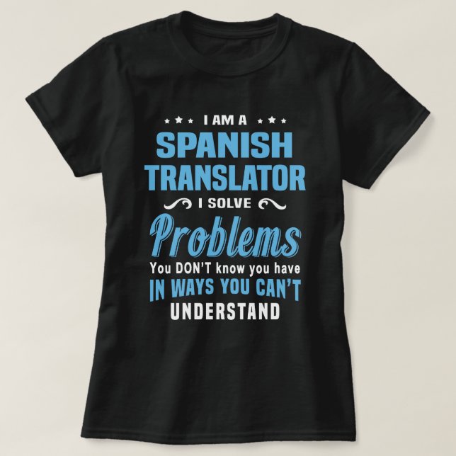 Spanish Translator T-Shirt (Design Front)