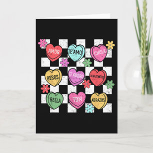 Spanish Valentine Conversation Heart Feliz San Val Card