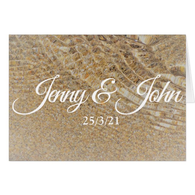Spanish Wedding card- felicidades por su boda (Front Horizontal)