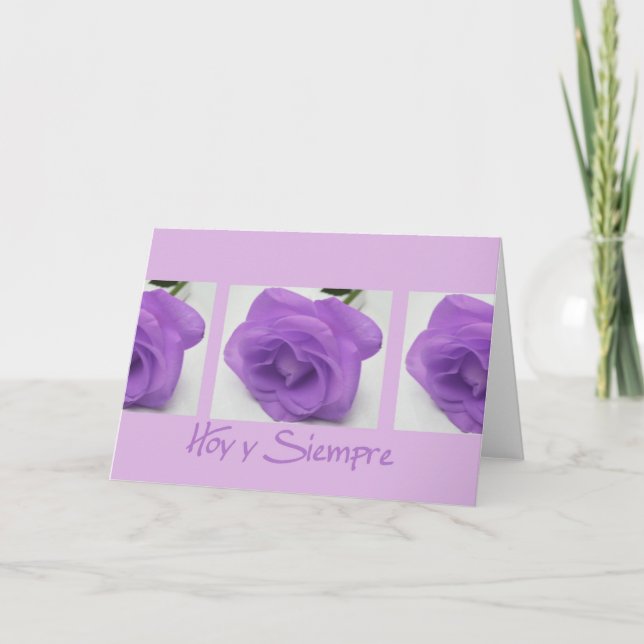Spanish  wedding congratulations card (Front)