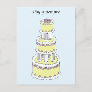 Spanish Wedding Congratulations. Postcard