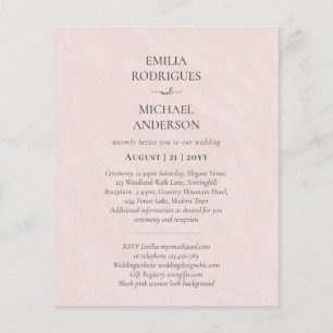 Spanish Wedding Invites BILINGUAL Budget Boda Flyer