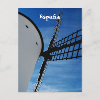 Spanish windmill postcard
