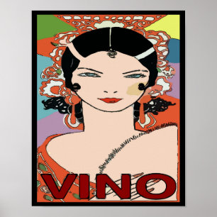 Spanish Wine, Vino Poster