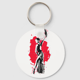 spanish woman keychain