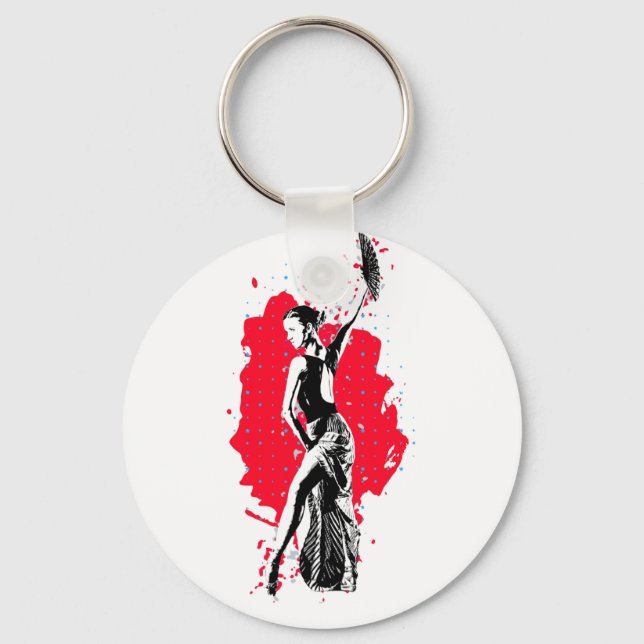 spanish woman keychain (Front)