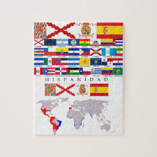 SPANISHNESS origin with map. Puzzle